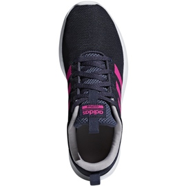 Dětské boty Adidas Lite Racer Cln K BB7045 tmavě modré a růžové námořnická modrá růžový 1