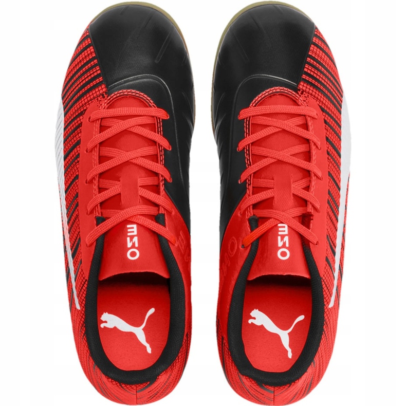 Kopačky Puma One 5.4 It Junior 105664 03 vícebarevný červené 1