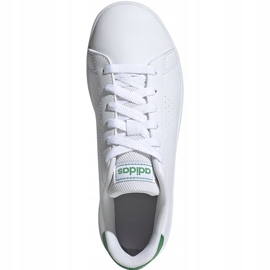 Bílé dětské boty Adidas Advantage K EF0213 bílý 1