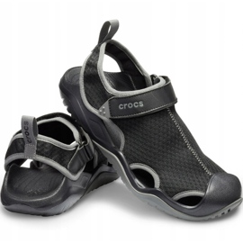 Pánské sandály Crocs Swiftwater Mesh Deck Sandal M černé 205289 001 černý 1