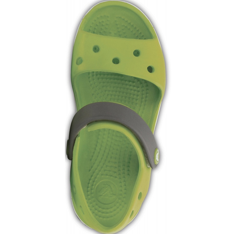 Dětské sandály Crocs Crocband Sandal Kids zelené a šedé 12856 3K9 zelená 1
