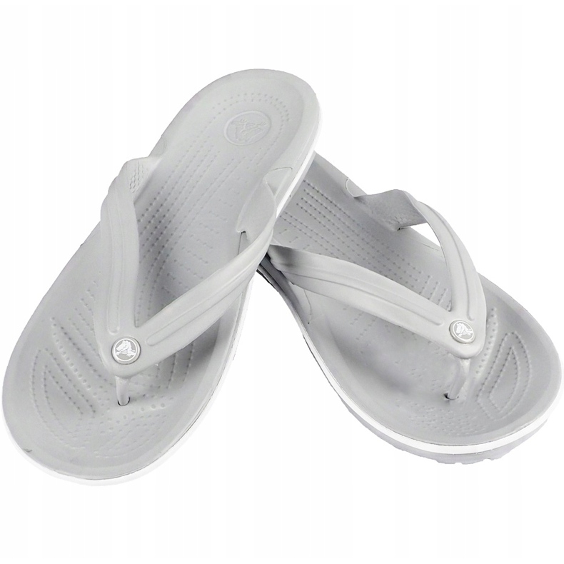 Pantofle Crocs Crocband Flip světle šedá bílá 11033 00J 1