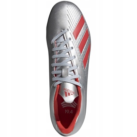 Kopačky adidas X 19.4 Tf stříbrné F35344 vícebarevný stříbro 1