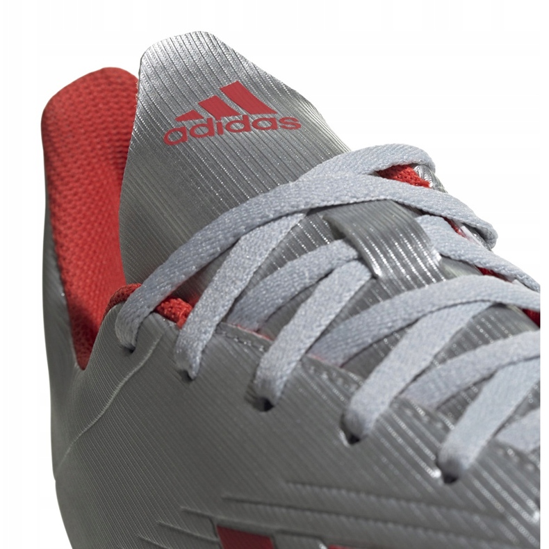 Kopačky adidas X 19.4 FxG stříbrné F35379 vícebarevný stříbro 1