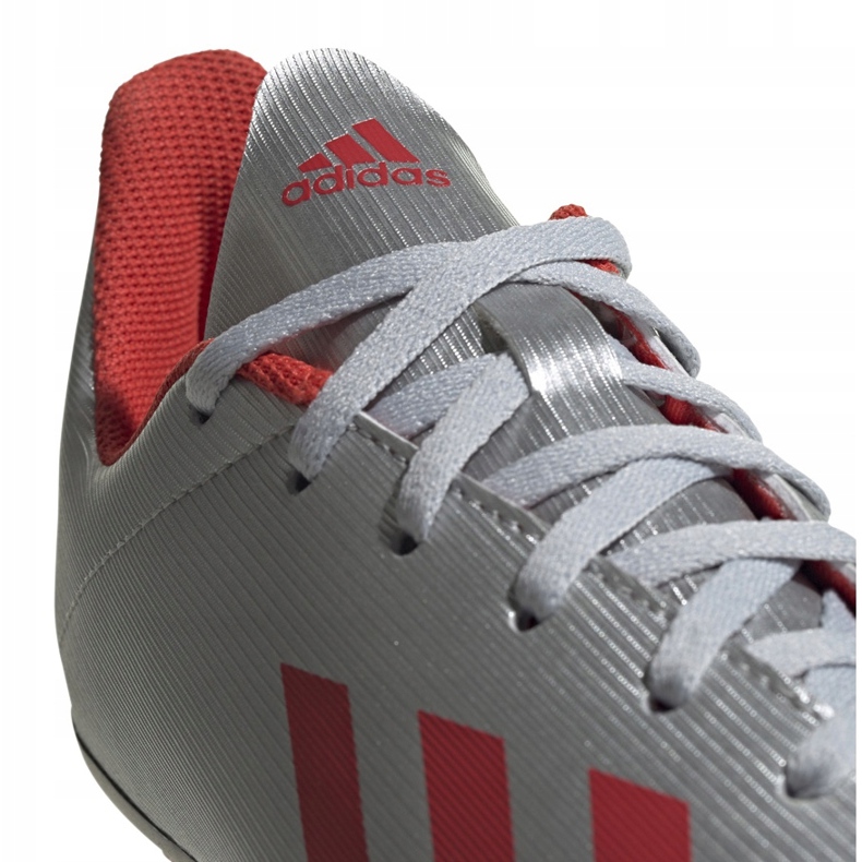 Kopačky adidas X 19.4 FxG Jr stříbrné F35362 vícebarevný stříbrný 1
