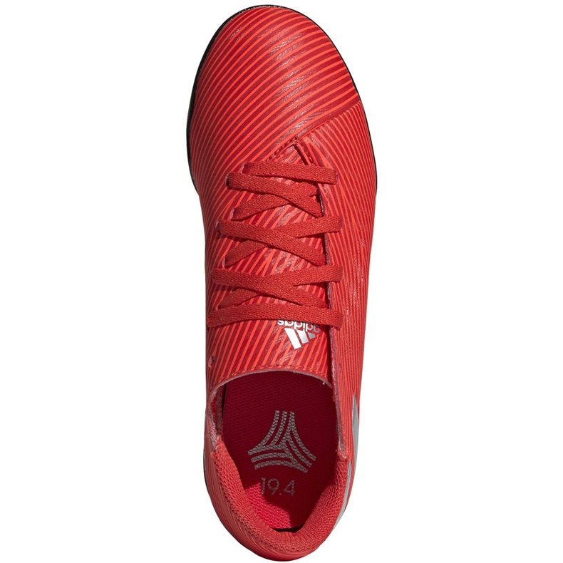 Kopačky Adidas Nemeziz 19.4 Tf Jr červené F99935 červený červený 1