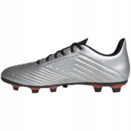 Kopačky adidas Predator 19.4 FxG stříbrné F35597 stříbro 1