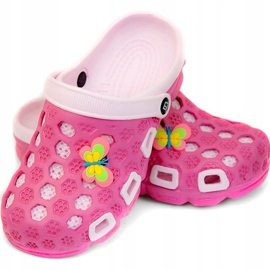 Růžové pantofle Aqua-speed Hawaii pro děti, kolo 03 růžový 1