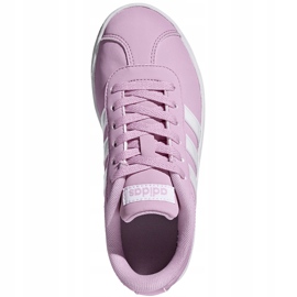 Růžové boty Adidas Vl Court 2.0 K DB1517 růžový 1