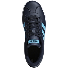 Boty adidas Vl Court 2.0 K navy blue B75695 námořnická modř modrý 1