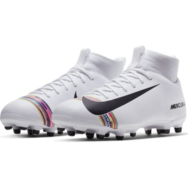 Kopačky Nike Mercurial Superfly 6 Academy Mg Jr AJ3111 109 vícebarevný bílý 3