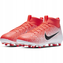Kopačky Nike Mercurial Superfly 6 Academy Mg Jr AH7337 801 vícebarevný červené 3