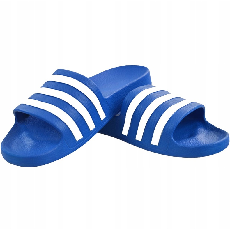 Modré pantofle Adidas Adilette Aqua F35541 námořnická modř modrý 1