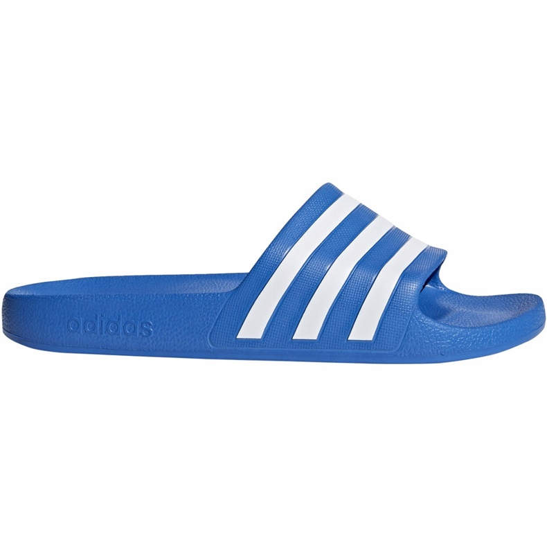 Modré pantofle Adidas Adilette Aqua F35541 námořnická modrá modrý 2