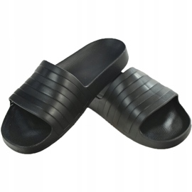 Pánské pantofle Adidas Adilette Aqua černé F35550 černý 1