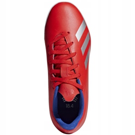 Adidas X 18.4 Tf Jr červené kopačky BB9417 vícebarevný červený 1