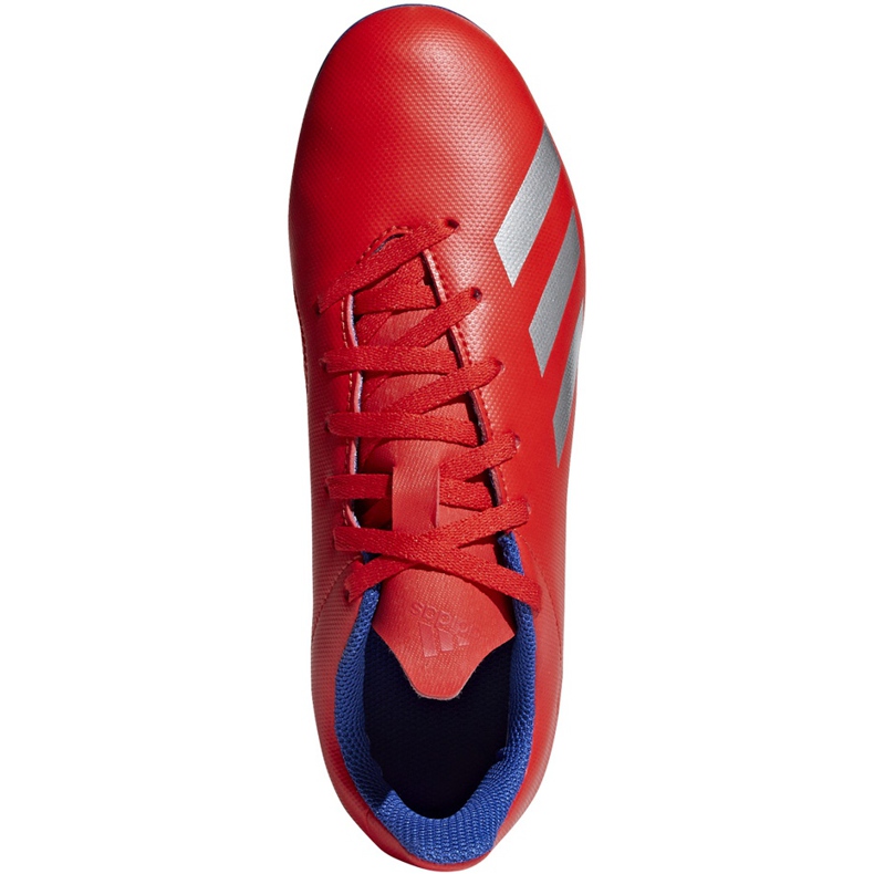 Kopačky Adidas X 18.4 FxG Jr červené BB9379 vícebarevný 1