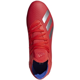 Adidas X 18.3 Fg Jr červené kopačky BB9371 vícebarevný červený 1