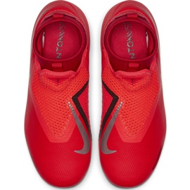 Kopačky Nike Phantom Vsn Academy Df FG / MG Jr AO3287 600 červené červené 1