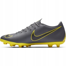 Kopačky Nike Mercurial Vapor 12 Club Mg AH7378 070 šedá, žlutá šedá 1