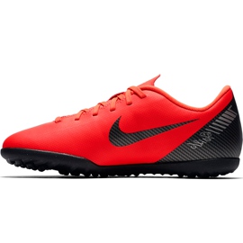 Kopačky Nike Mercurial Vapor X 12 Club Gs CR7 Tf Jr AJ3106 600 vícebarevný červený 1