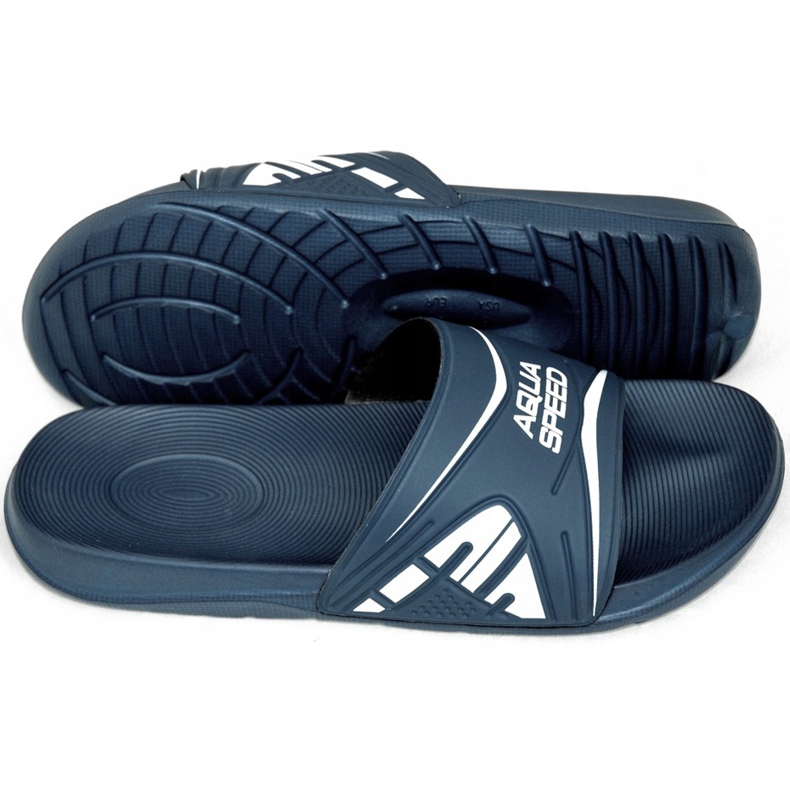 Pánské bazénové pantofle Aqua-Speed ​​Dakota, sloupec 10 námořnická modrá 2