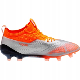 Kopačky Puma One 1 Syn Fg Ag 104722 01 pomerančový 1
