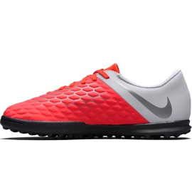 Kopačky Nike Hypervenom Phantom X 3 Club Tf Jr AJ3790 600 vícebarevný červený 1