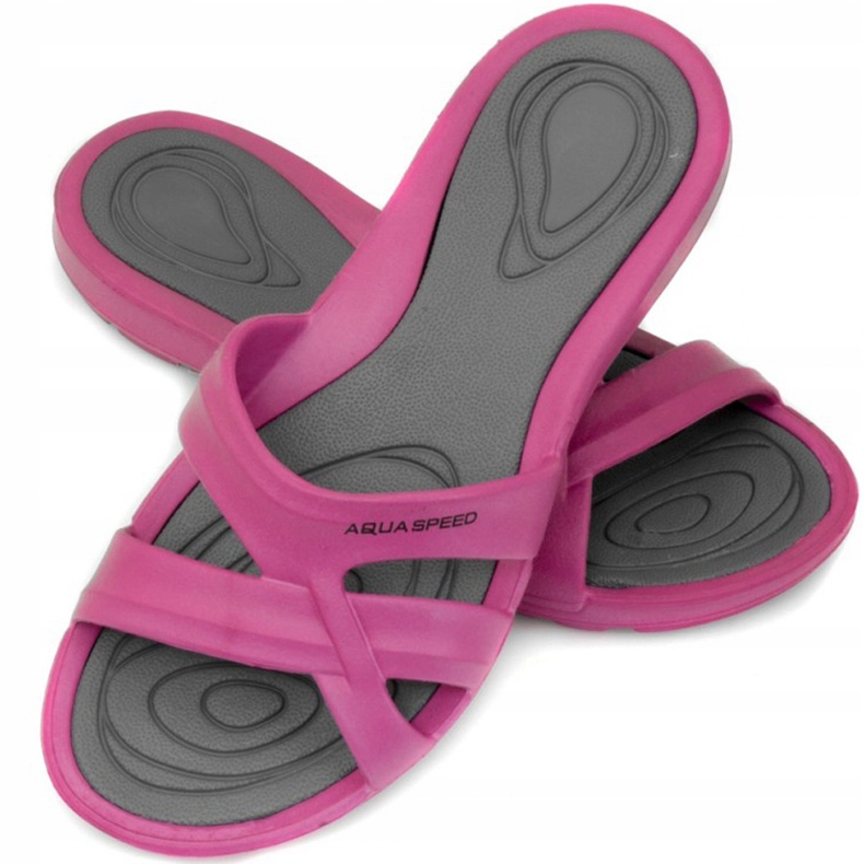 Dámské bazénové pantofle Aqua-speed Panama col.03 růžový 1