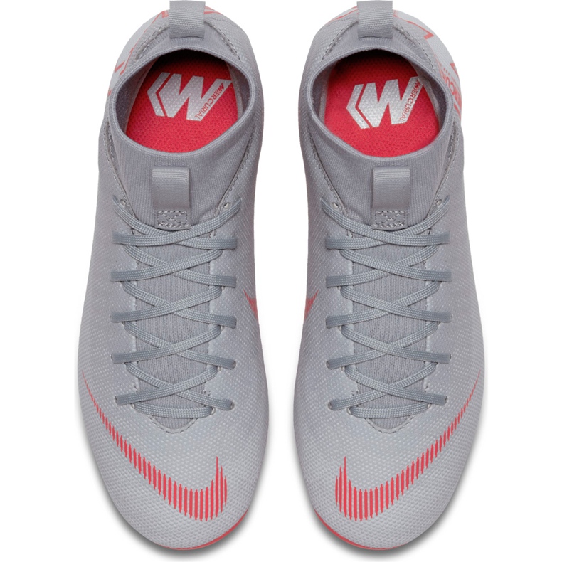 Kopačky Nike Mercurial Superfly 6 Academy Mg Jr AH7337 060 šedá stříbrný 1