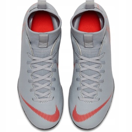 Kopačky Nike Mercurial Superfly 6 Club Mg Jr AH7339 060 bílý šedá 1