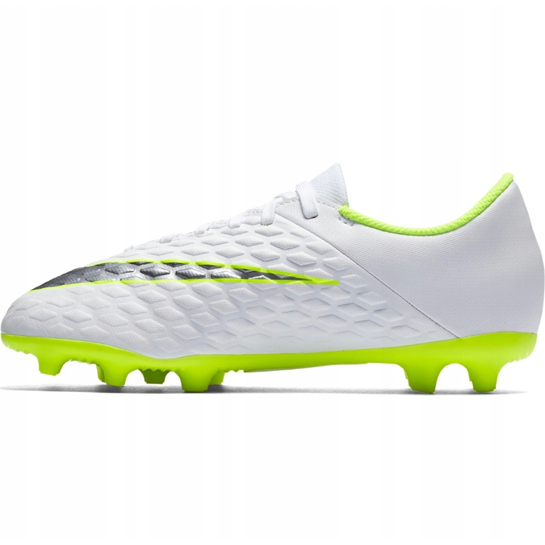 Kopačky Nike Hypervenom 3 Club Fg Jr AJ4146 107 bílý bílý 1