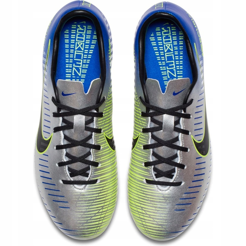 Kopačky Nike Mercurial Victory 6 Neymar Fg Jr 921488 407 šedá stříbrný 1