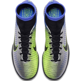 Kopačky Nike Mercurial X Victory 6 Df Neymar Tf 921514 407 zelená, modrá, šedá / stříbrná modrý 1