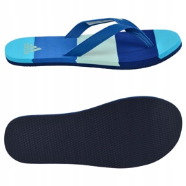 Pantofle Adidas Eezay Striped BA8808 námořnická modř modrý 1
