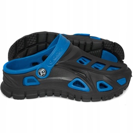 Dětské pantofle Aqua-Speed ​​Miami černé, tmavě modré 01 černý modrý 2