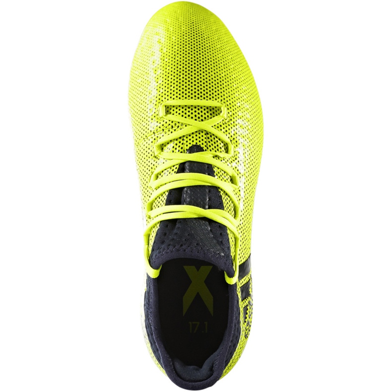 Kopačky Adidas X 17.1 Fg Jr S82297 vícebarevný zelený 1