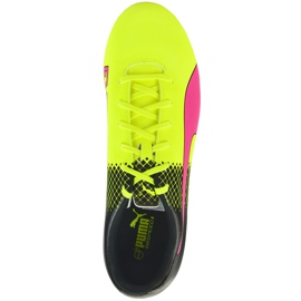 Kopačky Puma Evo Speed ​​5.5 Fg 103596 01 žlutá, žlutá, růžová žluť 1