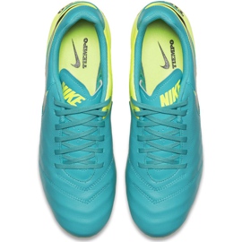 Kopačky Nike Tiempo Genio Ii Leather Fg 819213 307 černý modrý 1