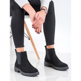 Bello Star Semišové boty Chelsea černý 2