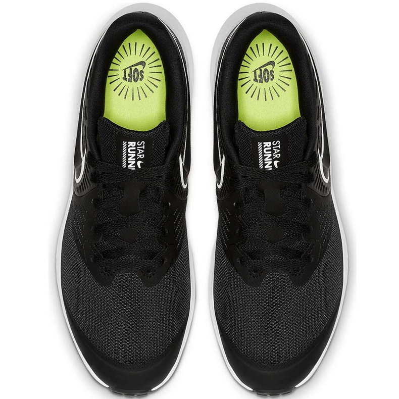 Dětské boty Nike Star Runner 2 černé a bílé AQ3542 001 černý 1