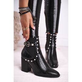 FRERY Dámské boty na podpatku Pearl Black Verbos černá 1