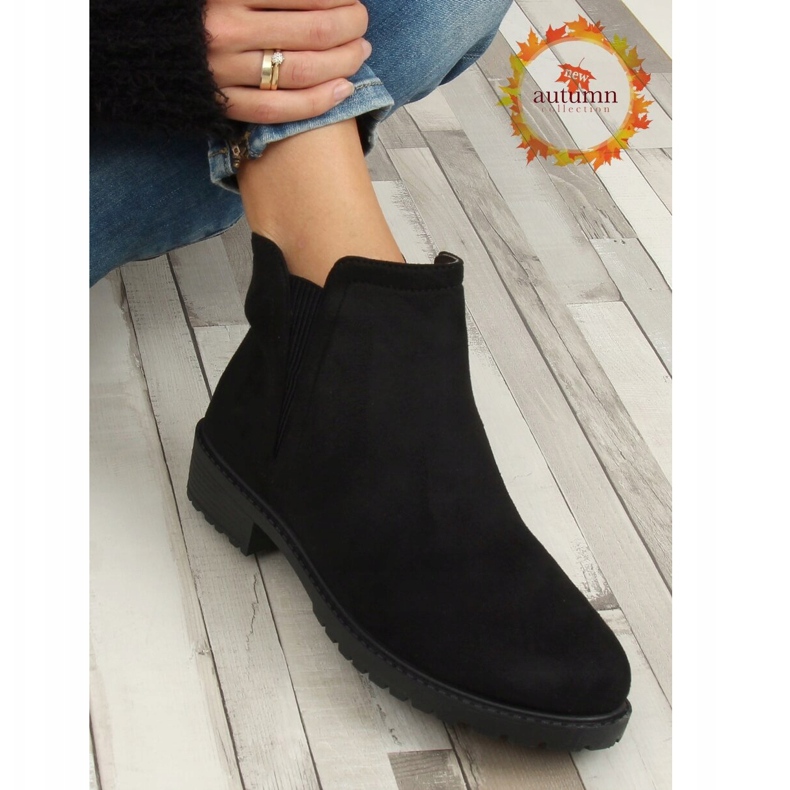 Černé dámské boty Chelsea JB044 Black černý 1