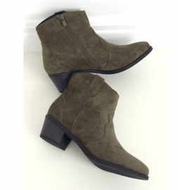 Zelené boty na nízkém podpatku zelené 99-63 Army Green zelený 1