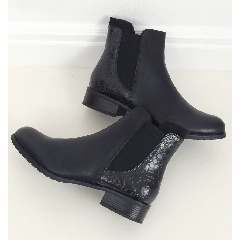 Dámské černé boty Chelsea 88175 Black černá 2