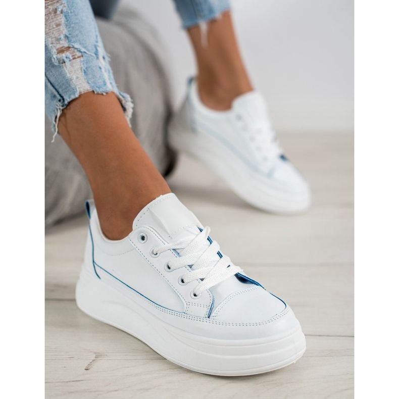 SHELOVET Sportovní Boty Na Platformě bílý 1