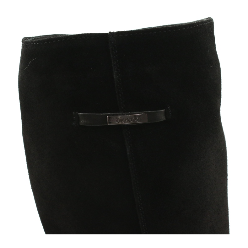 Arka Dámské kožené černé boty 7217 černá 4