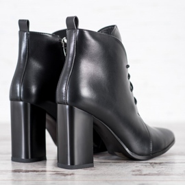 Goodin Elegantní šněrovací boty černá 2