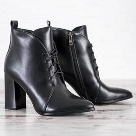 Goodin Elegantní šněrovací boty černá 3