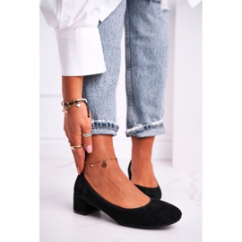 Dámské lodičky S.Barski Suede Black Milon černá 1